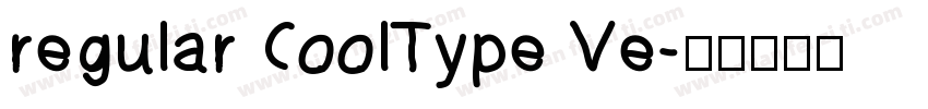 regular CoolType Ve字体转换